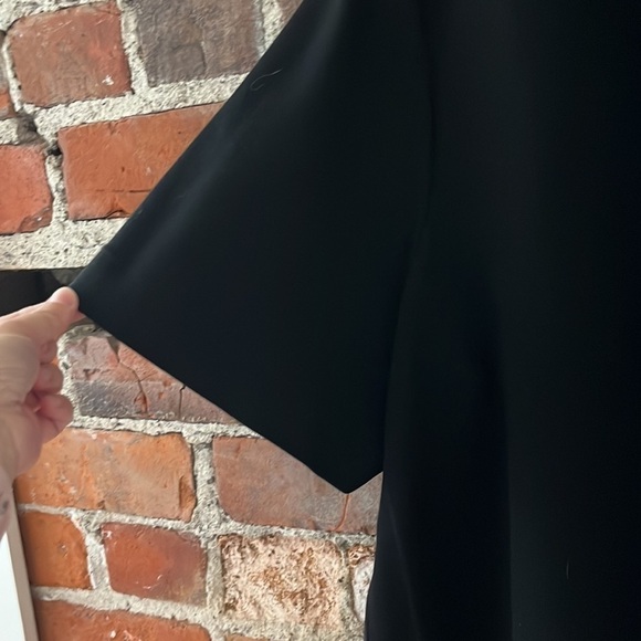 Lafayette 148 New York black short-sleeved collarless jacket, size XXL/US 24 - Picture 7 of 8